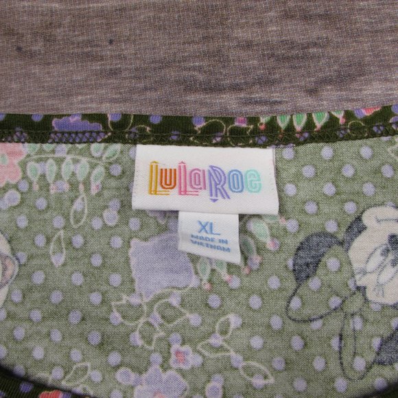 LuLaRoe Disney Minnie Mouse Floral Irma Tunic XL - Picture 5 of 8
